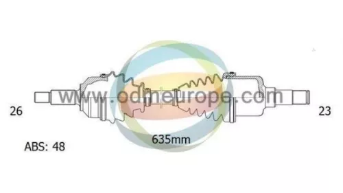 Aandrijfas links-voor Toyota 4342002270