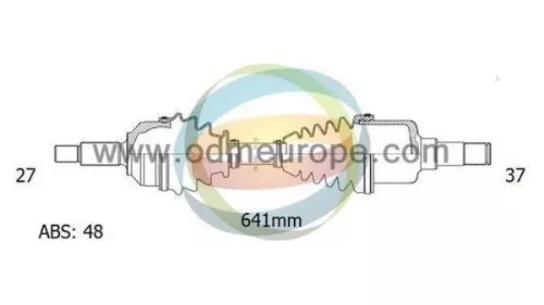 Aandrijfas links-voor Citroen 18161121