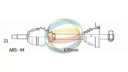 Aandrijfas links-voor Renault 7700111259