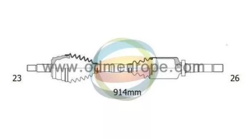Aandrijfas rechts-voor Renault 8200264665