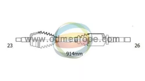Aandrijfas rechts-voor Renault 8200264665