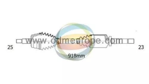 Aandrijfas rechts-voor Ford 18012570