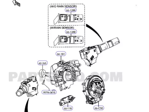 Combischakelaar Stuurkolom-8260559
