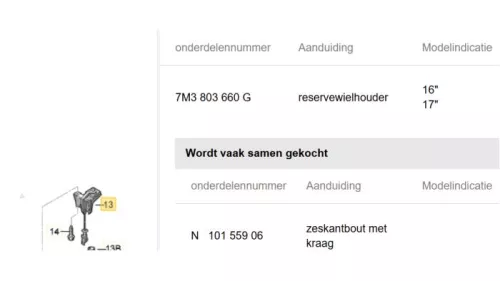 Ophangmechaniek reservewiel-8317289