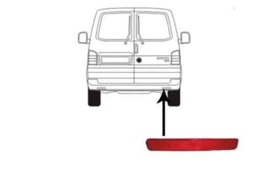 Bumper reflector rechts-achter-