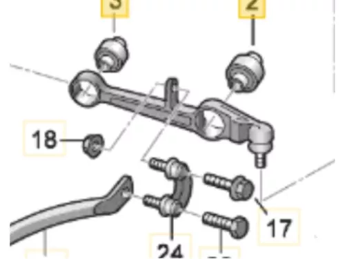 Draagarm onder links-voor-8063508